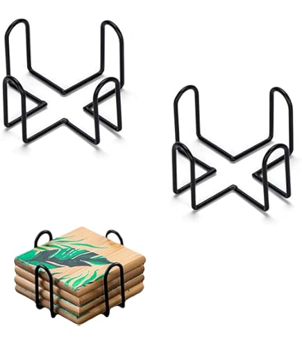 HOMSFOU 2 Piezas Posavasos De Antiadherente Para Diy Soporte Decorativo