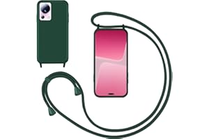 GoodcAcy Handykette Handyhülle für Xiaomi 13 Lite/Xiaomi Civi 2,Smartphone Necklace Hülle mit Band Schutzhülle mit Kette zum umhängen Halskette Flüssig Silikon Case für Xiaomi 13 Lite,Grün