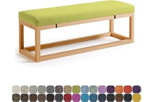 Lsjoaw Bankauflage Bankkissen Sitzauflage Sitzkissen Bank 70X35X3CM Stuhlkissen Bankpolster Schaukel mit abnehmbarem Bezug für Fensterbank Outdoor Gartenmöbel Terrasse Drinnen Sitz,Light Green