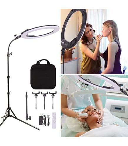 AiknowFoto Tatoo Eyelash Lamp Cosmetic Lamp Studio Light with Tripod