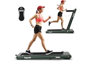 ‎GOPLUS GOPLUS 2 in 1 klappbares Laufband mit Fernbedienung, elektrisches Walking Laufband mit APP Steuerung, Bluetooth, Handyhalter, Geschwindigkeit 1-12km/h einstellbar, bis 120 kg