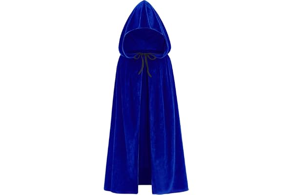 maxToonrain Helloween sammetskappa för barn, julmantel med huva pojkar och flickor (100 cm