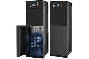 varmvattenautomat Bottenmatning Golvstående Vattendispenser Med Intelligent Barnlåsdesign, Varm-/kallvattenkylare, 6-växlad Vattentemperaturberöring, For Vardagsrum, Kontorsinställningar,Isvarm Och Va