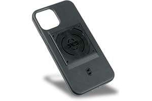 SKS Germany COMPIT COVER per iPhone 12 PRO MAX cover per cellulare con dispositivo di fissaggio (compatibile con il COMPIT, in plastica bicomponente resistente all'usura, piacevole al tatto), nero