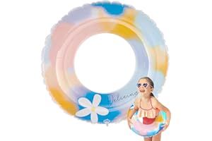 FUNNYHOMESTYLE Pool Inflatable Swim Ring Inflatable Ring Pool Floats Rubber Ring for Kids Pool Ring Water Sports Toys Girls Boys Summer Swimming Pool Beach Toys
