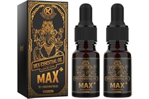 UANGLI Olio per l'ingrandimento del pene Ispessimento del pene Aumento della crescita Big Dick Ingrandire per gli uomini Erezione migliorata Ritardo Eiaculazione Big Cock Oil, 10ml (2PCS)