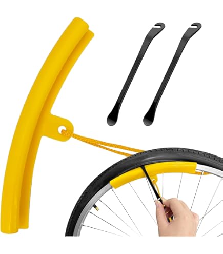 Reifenheber Set Für Fahrrad - Montiereisen Mit PU-Felgenschutz 24-29 Zoll