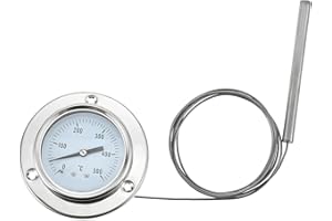 DRELD Termometr do piekarnika, BBQ, termometr z sondami ze stali nierdzewnej 150 cm, do piekarników, pizzy, pieców na drewno, BBQ 0-500℃