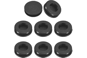 QUARKZMAN 33 stycken kabelgenomföring gummi, 8 mm ID 10 mm borrhål gummihylsor ensidig hålplugg gummitätning rund för att sky