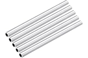 DMiotech 5pz (13mm OD x 9.5mm ID) Tubo Tondo in Alluminio 6061 Lunghezza 200mm Tubazione Industriale per Costruzione Telaio Macchinari Progetti Fai Da Te