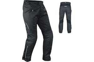 A-pro Pantaloni Impermeabili da Uomo Protezioni CE Termica Biker Riflettente Moto