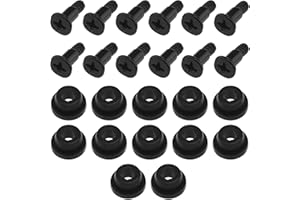 Raheem 12PCS 3.5-Inch HDD SSD Shock Absorbing Screws with Rubber Washers Vibration Dampening Screws for 3.5-Inch Hard Drives & Computer Cases Includes Plastic Storage Box