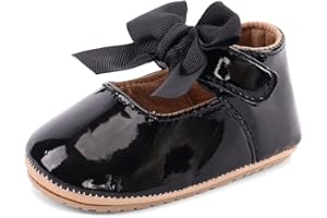 LACOFIA Scarpe Bowknot Primi Passi per Bambina Ballerine Neonata con Suola Morbida Antiscivolo