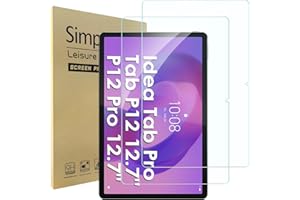 Simpeak 2 Pack Verre Trempé Compatible pour Lenovo Idea Tab Pro 12.7"/Lenovo Tab P12/P12 Pro Protection Ecran 9H Super Dureté/Anti Rayures/Ultra-Clair/Anti Bulle