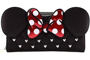 Loungefly Disney Minnie Mouse Ears & Bow Zip Around Wallet