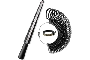 HOINYA Ring Sizer UK, A-Z Ring Measurement Tool Ring Size Stick Ring Sizer Measurement Scales Set for Measuring Rings Diameters, Finger Gauge Jewellery Sizing Tools Women Men