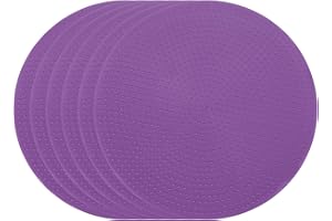 PATIKIL Punktmarkörer 10 cm, 6 st halkfria golvprickar agilitetsmarkörer platta fält koner poly prickar för gym PE hastighetsträning dans fotboll basket sport, flerfärgad