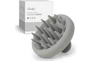 Sndyi Cepillo Masajeador Cuero Cabelludo [Mojado & Seco] - Cepillo para Champú con Cerdas Suaves de Silicona, Cepillo para el Cuero Cabelludo para Eliminar la Caspa y Hacer Crecer el Cabello