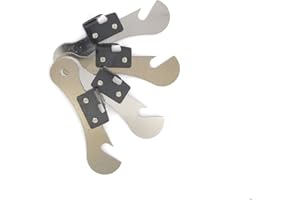 Fackelmann FM Professional 21403 Ouvre boite, Ouvre boite manuel, Boîte, Acier inoxydable, Argenté, 9,5 cm x 3 cm