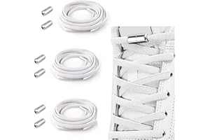 MXKOCO Elastische Schnürsenkel mit Metallkapsel | Universeller Schnürsenkel Ohne Binden Gummischnürsenkel Einstellbare /Gummi Schuhbänder mit Metallverschluss, No Tie Schnürsenkel Nie mehr Schuhe binden