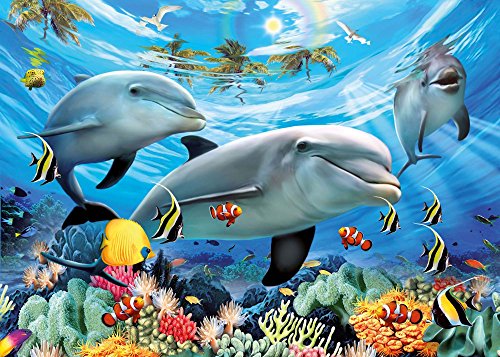 Imagen 2 de Ravensburger - Puzzle con diseño de delfines, 300 piezas (13052 8)