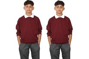 KHIM Fleece Sweatshirt Unisex Knitted Sweater Jumber Full Sleeve Kids Boys Girls Children Top Crew Neck Outdoor Activewear