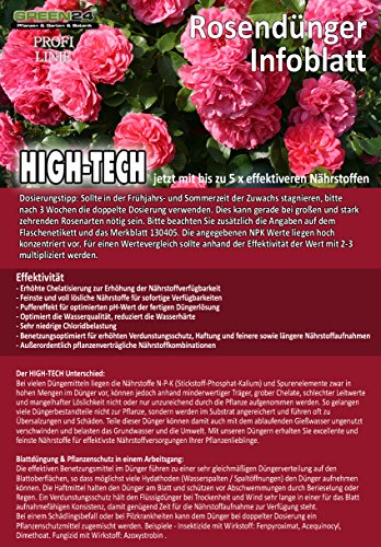Rosen-Dünger Beetrosen Edelrosen Strauchrosen HIGHTECH Rosen Dünger Pflanzen - 5