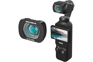 REYGEAK Lente Gran Angular Compatible con Osmo Pocket 3, Lente de diseño magnético para dji Osmo Pocket 3