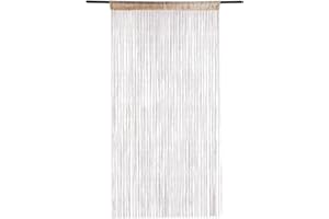 Dihope, Rideau Occultant Anti Mouche Rideau de Porte Panneau Moustiquaire Pailleté Fil Rideaux Décoration Mural Fenêtre Porte Salle de Frange 100 x 200 cm