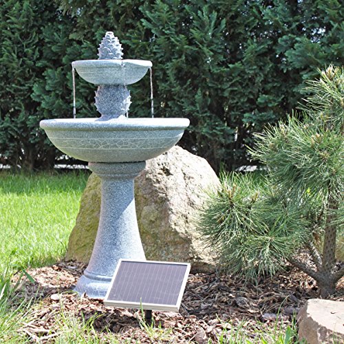 Solar Springbrunnen Kaktus NSP6 - Standbrunnen für Balkon Terrasse Garten Brunnen mit Solar Pumpe