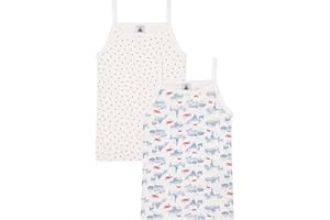 Petit Bateau Mädchen Hosenträgerhemden (2er Pack)