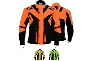 German Wear Motorradjacke herren mit protektoren motorrad winddicht herausnehmbar waschbar innenfutter jacke leicht extra sichtbarkeit viele Taschen
