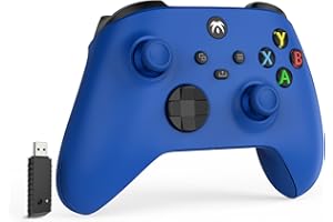 DYONDER 2.4G Wireless Controller Wired compatibile con Xbox One, Xbox Series X/S, Xbox One X/S, PC Windows 7/8/10(Blue)