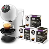 KRUPS Dolce Gusto Genio S, Coffee Capsules + Coffee, Tank 0.8L, White | Ultra-compact, 15 Bar, Hot and Cold Drinks, Automatic