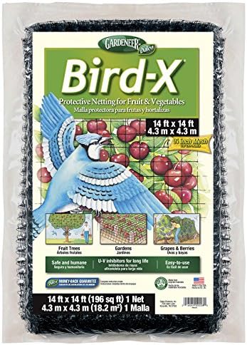Dalen Bird X Protective Mesh Netting - Keep Birds and Pests Away from Your Garden – Non Toxic - Made in The USA - 14' x 14'