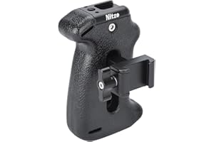 Nitze NATO-Seitengriff für Kamerakäfig,Mini NATO Side Handle aus Aluminium mit Integriertem Blitzschuh und Gewindeloch, Richtung und Position Einstellbar,Maximaler Belastung von 10 kg – PA22-H3