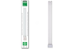 WAGNER GREEN ALLES FÜR DEN GARTENTEICH Wagner Green UVC Ersatzlampe Sockel 2G11 PL-L Wasserklärer Leuchtmittel Lampe Teich Filter (36 Watt)