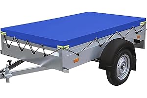 FITBITOP Plandeka do przyczepy, 220 x 120 cm, wzmocniony materiał PCW 420D, przyczepa do samochodów osobowych, 750 kg