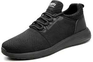 BESKEE Leicht Arbeitsschuhe Herren S3 Sportlich Sicherheitsschuhe Damen Atmungsaktiv Schutzschuhe Stahlkappe Schuhe