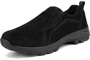 NORTIV 8 Mocasín de Hombre Vestir Zapatos Casual para Hombre Cierre con Elásticos Invierno y Otoño JS19007M