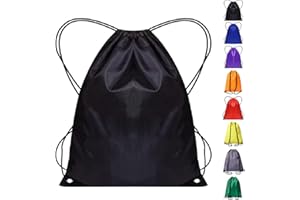 WESTWOOD FOX Drawstring Gym Bag String Bags Gym Sack Backpack PE Bags for Women Men Trainer Swimming Bag Travel Beach School Holidays Suitable for Sports,kids,Boys,Girls