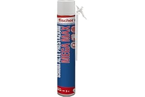 Fischer PU MEGA MAX 750 Schiuma Poliuretanica Manuale ad Alte Prestazioni, Reticola Anche in Profondità