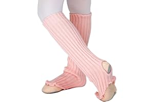 ‎DANCEYOU DANCEYOU Ballett Stulpen Mädchen Kinder Tanzstulpen Ballettstulpen mit Fersenloch Leg Warmers 40cm für Tanzen Sport Yoga