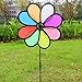 Produktbild ECMQS 8 verlässt bunte Windmühle Spielzeug, Kinder Garten Dekoration Verzierung, bunte draußen Spinner