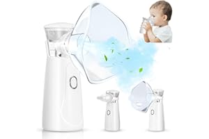 Evoloo Portable Nebulizer Machine for Kids and Adults,Mini Handheld Inhaler,Easy to Use & Clean, Silent, Efficient Atomization for Home and Travel Use