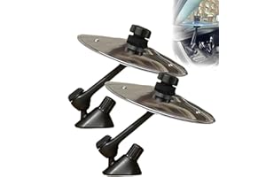 CAWEVON 2 Stück Car Crash Becken,Auto Vehicles Inneneinrichtung,Autounfall Schlagzeug Musikinstrumente Ornamente,Drum Becken Entlüftung, einfach ansteckbare Mini-Becken für Musikliebhaber (Silber)