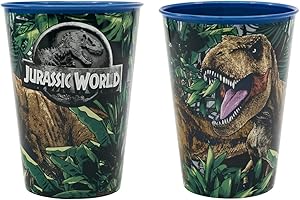 ILS I LOVE SHOPPING 2er Set Kinderbecher 260 ml aus BPA-freiem Kunststoff / Geschenk für Jungen (Jurassic World)