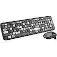 ZEBRONICS Companion 302 2.4GHZ Wireless Keyboard & Mouse Combo with UV Printed Keys,13 Multimedia Keys,800/1400/1600 DPI,High Precision,Advanced Optical Sensor Technology(Black + Grey)