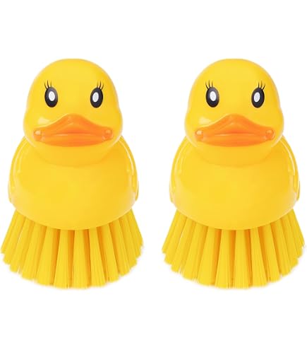Blumenförmiger Geschirrpinsel Mit Griff - Ergonomischer Spülbürste Für Töpfe, Pfannen & Waschbecken, Lila