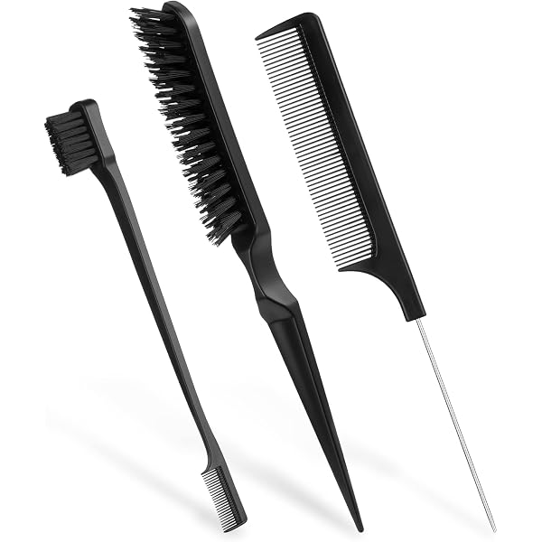 Magic Collection Haarbürste Sanft Schmal – Holzbürste Mit Weichen Noppen, Zum Entwirren